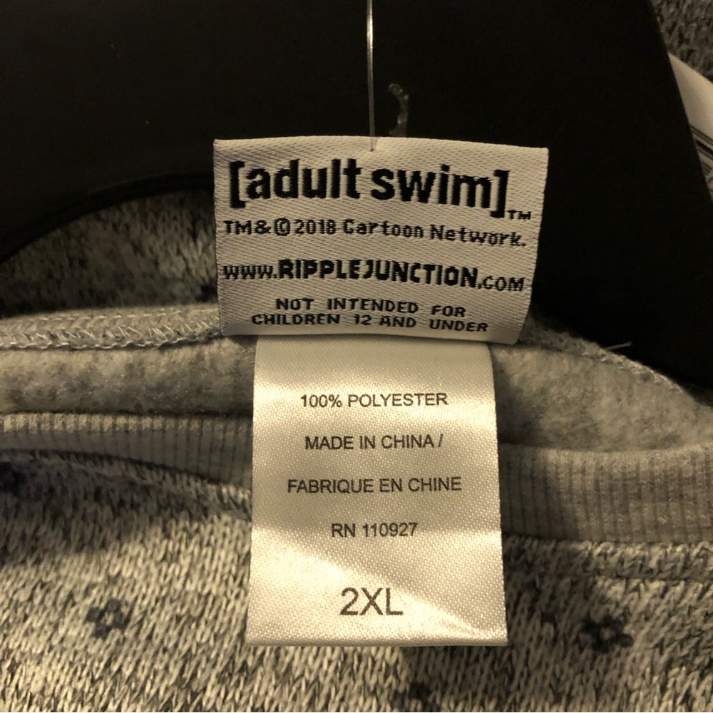 Ripple Junction Adult Swim Rick & Marty Fleece Christmas Sweatshirt - Picture 15 of 15